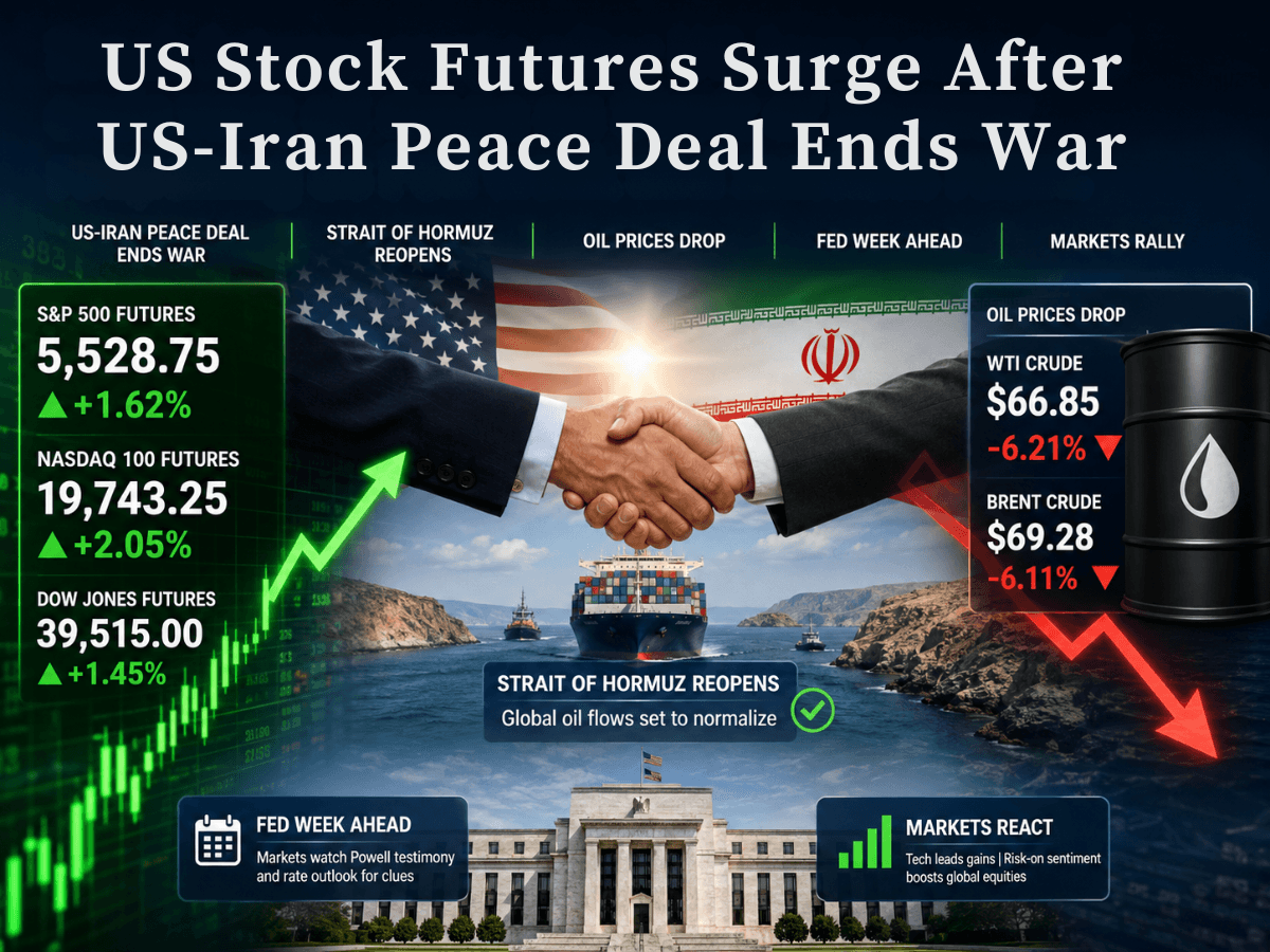 Stock futures jump as U.S., Iran reach deal to end war