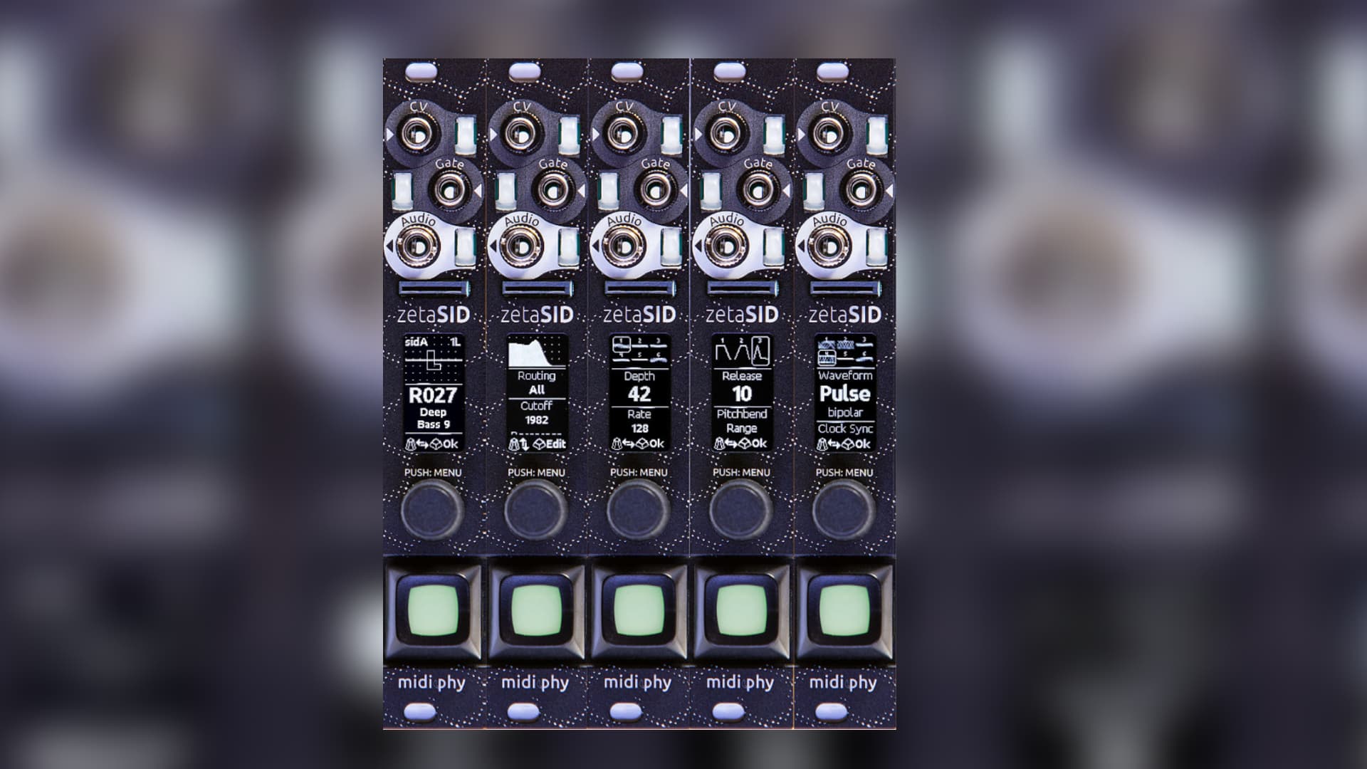 zetaSID adds 303-style bassline engine as midiphy restocks Eurorack module