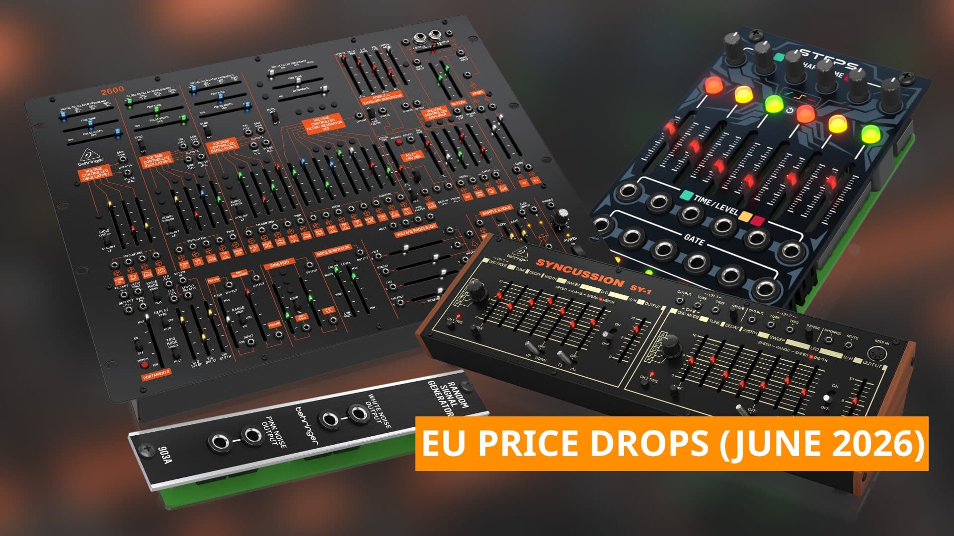 Behringer cuts prices on 2600, Syncussion SY-1 and more in Europe