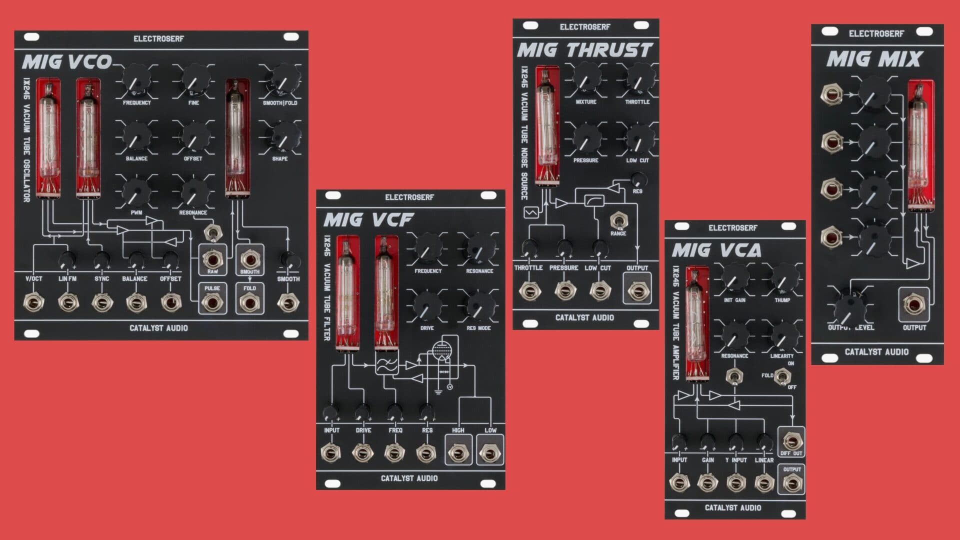 Catalyst Audio’s MIG modular uses Soviet vacuum tubes for chaotic sound
