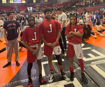 Jacksonville Middle School Wrestler McBride Takes Second at IESA State Finals