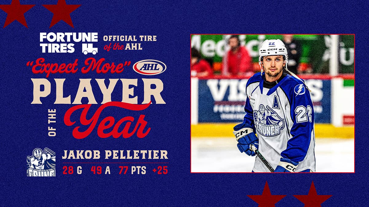 Pelletier named AHL Player of the Year after 77-point season