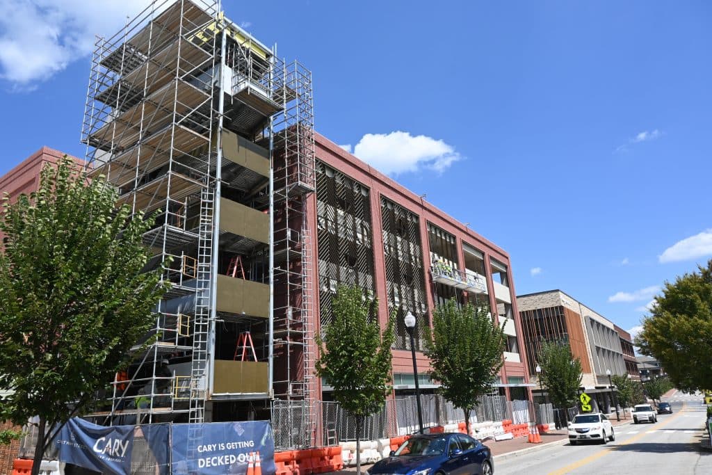 Cary's Cedar Street Parking Deck Opens With 296 Free Public Spaces