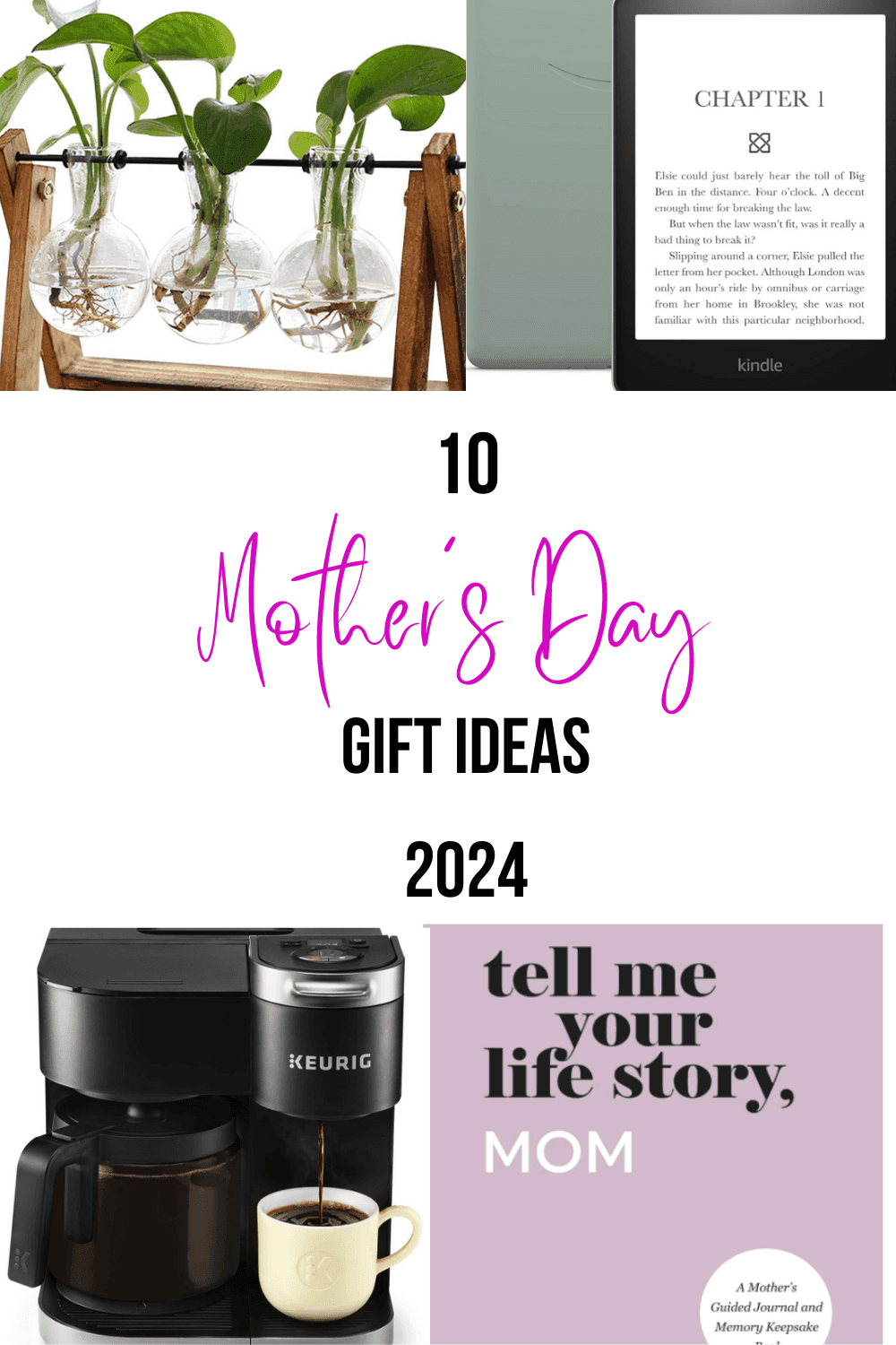 Practical Mother's Day gifts for sisters who are moms, from Kindles to Keurigs
