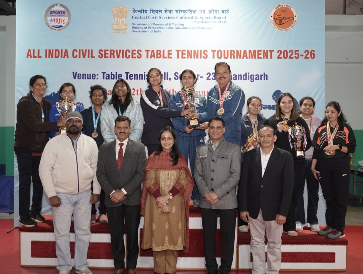 Civil services table tennis championship draws 60 teams to Chandigarh