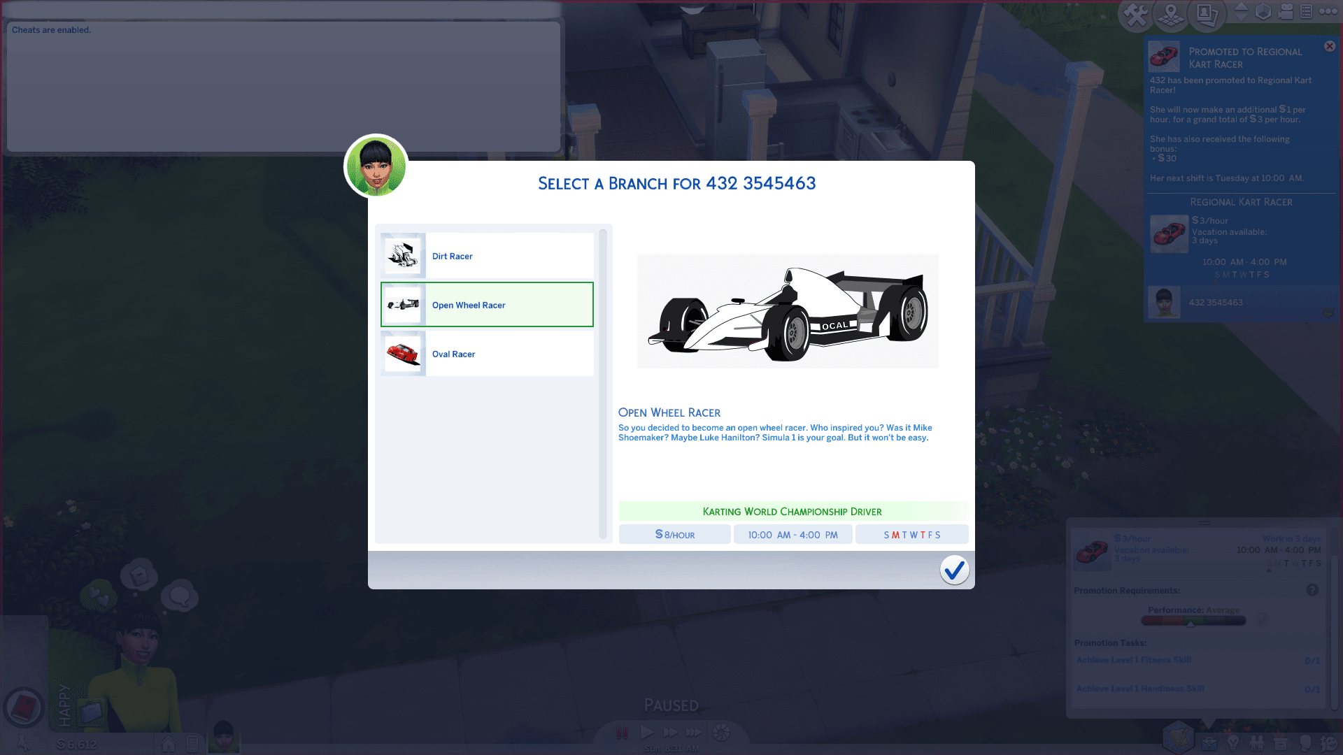 Race Car Driver mod gives The Sims 4 a new niche career