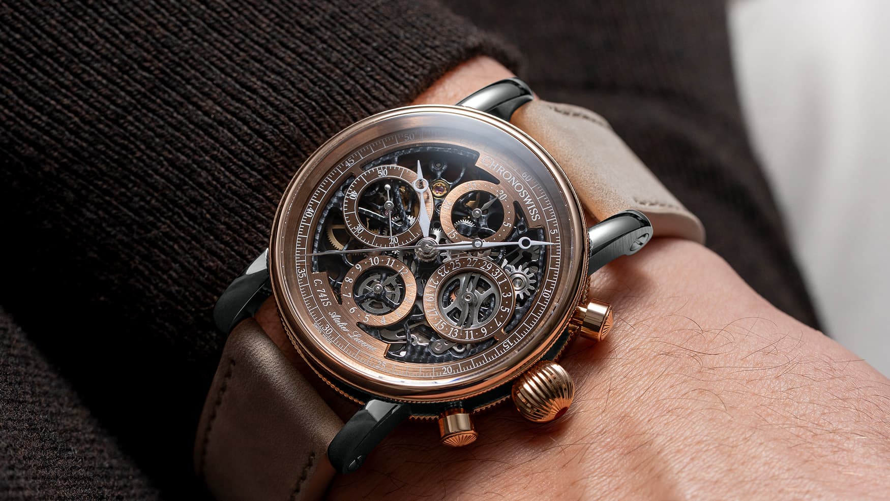 Chronoswiss elevates precious metals with Dakar Sundown and gold GMT
