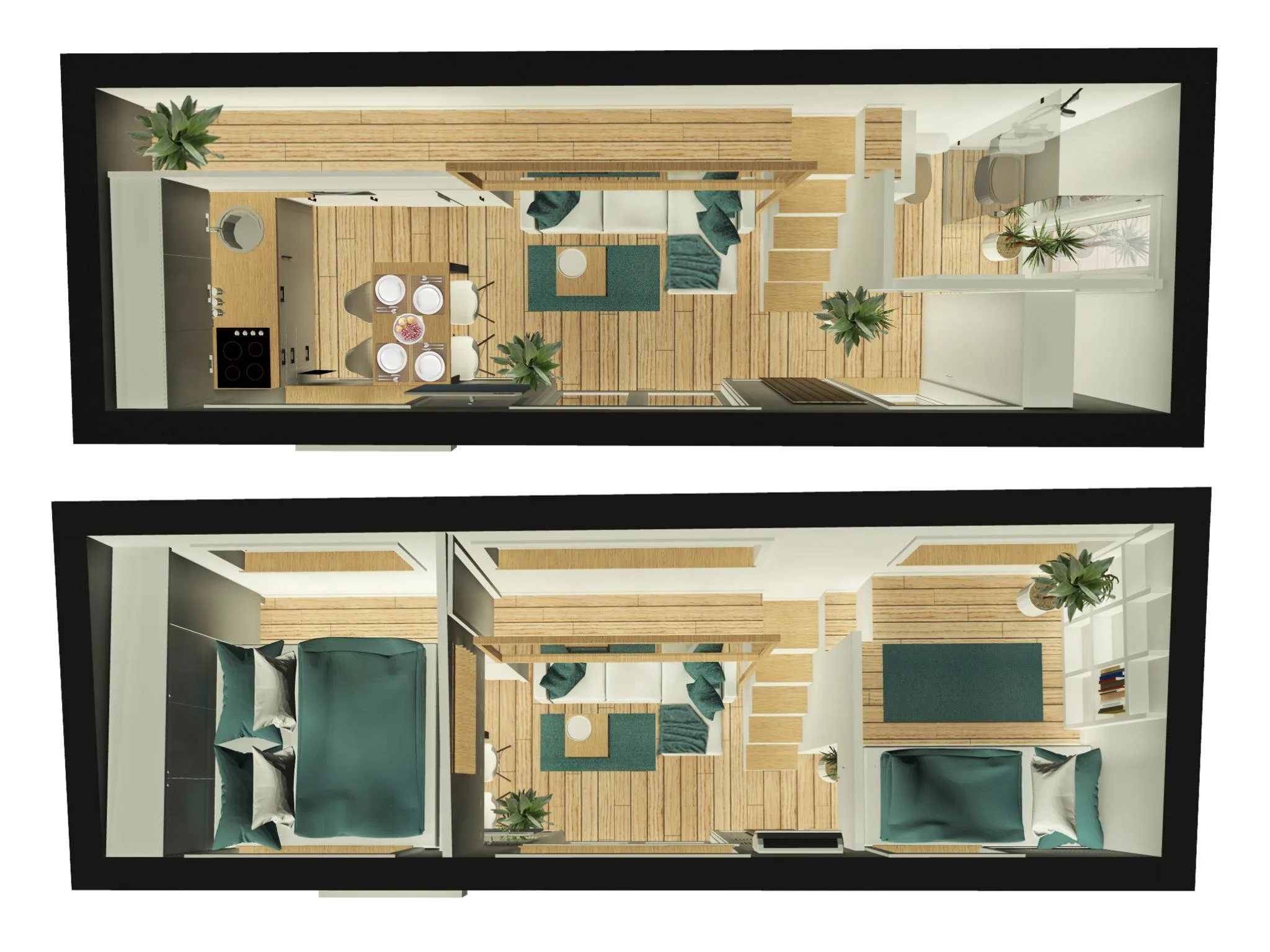 Vagabond Haven’s extra-wide River tiny house prioritizes family privacy