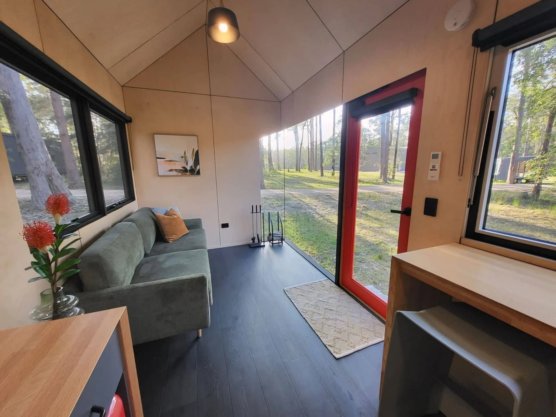 Häuslein’s Eire tiny house puts a queen bedroom on the ground floor