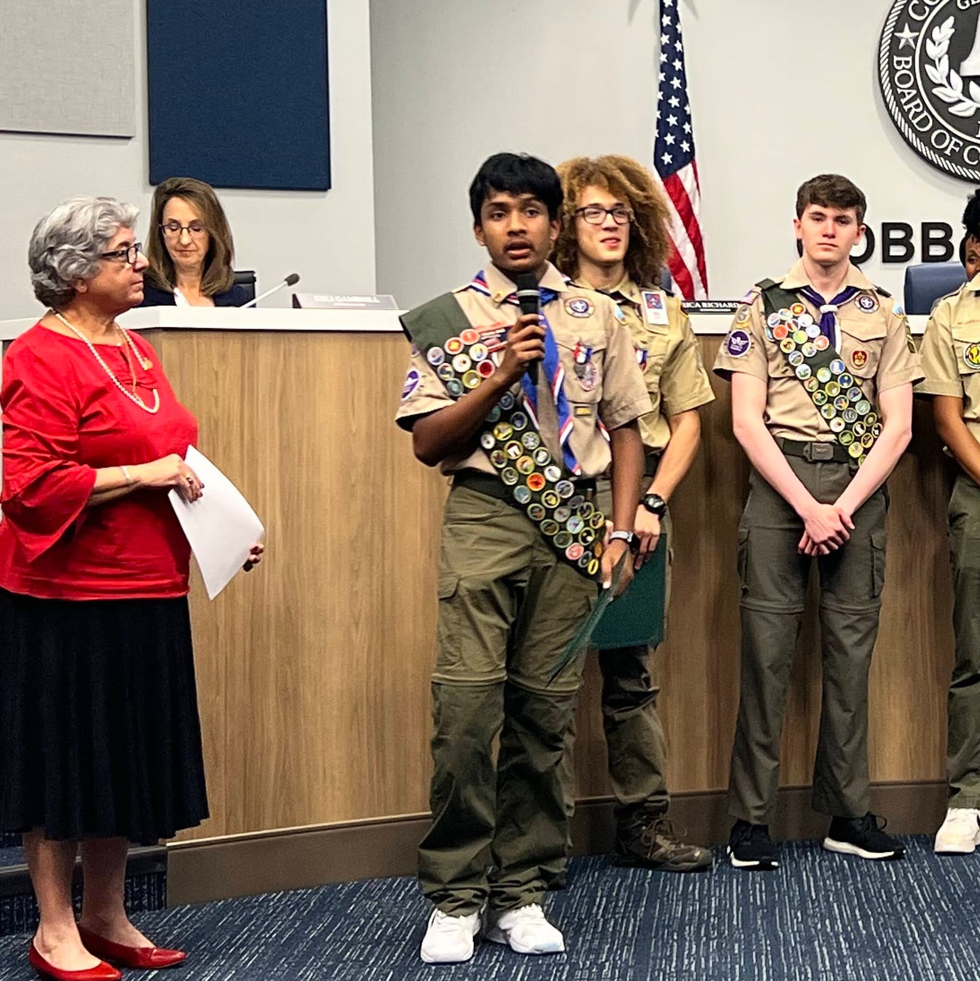 Rockwall County recognizes Royse City Eagle Scout Andrew Cross
