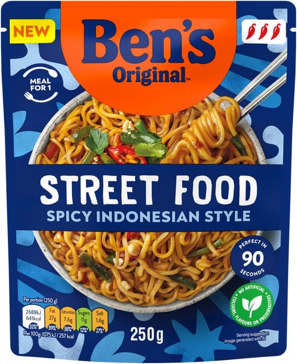 Ben's Original Expands Beyond Rice With New Microwaveable Street Food Noodles