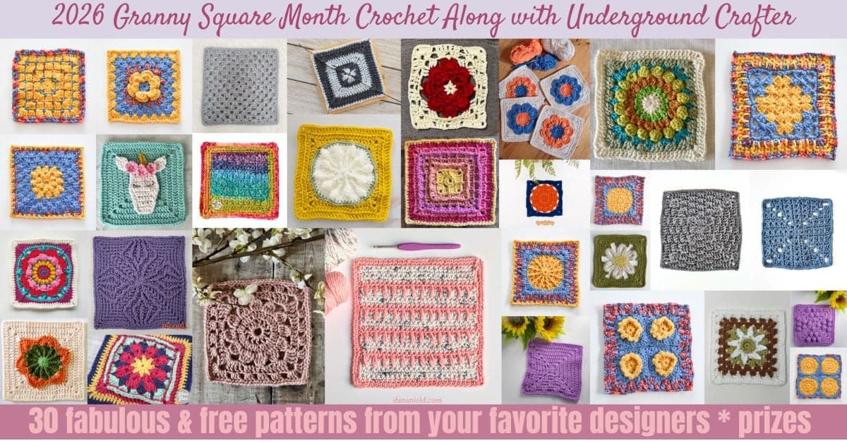Underground Crafter launches community-driven granny square month crochet-along