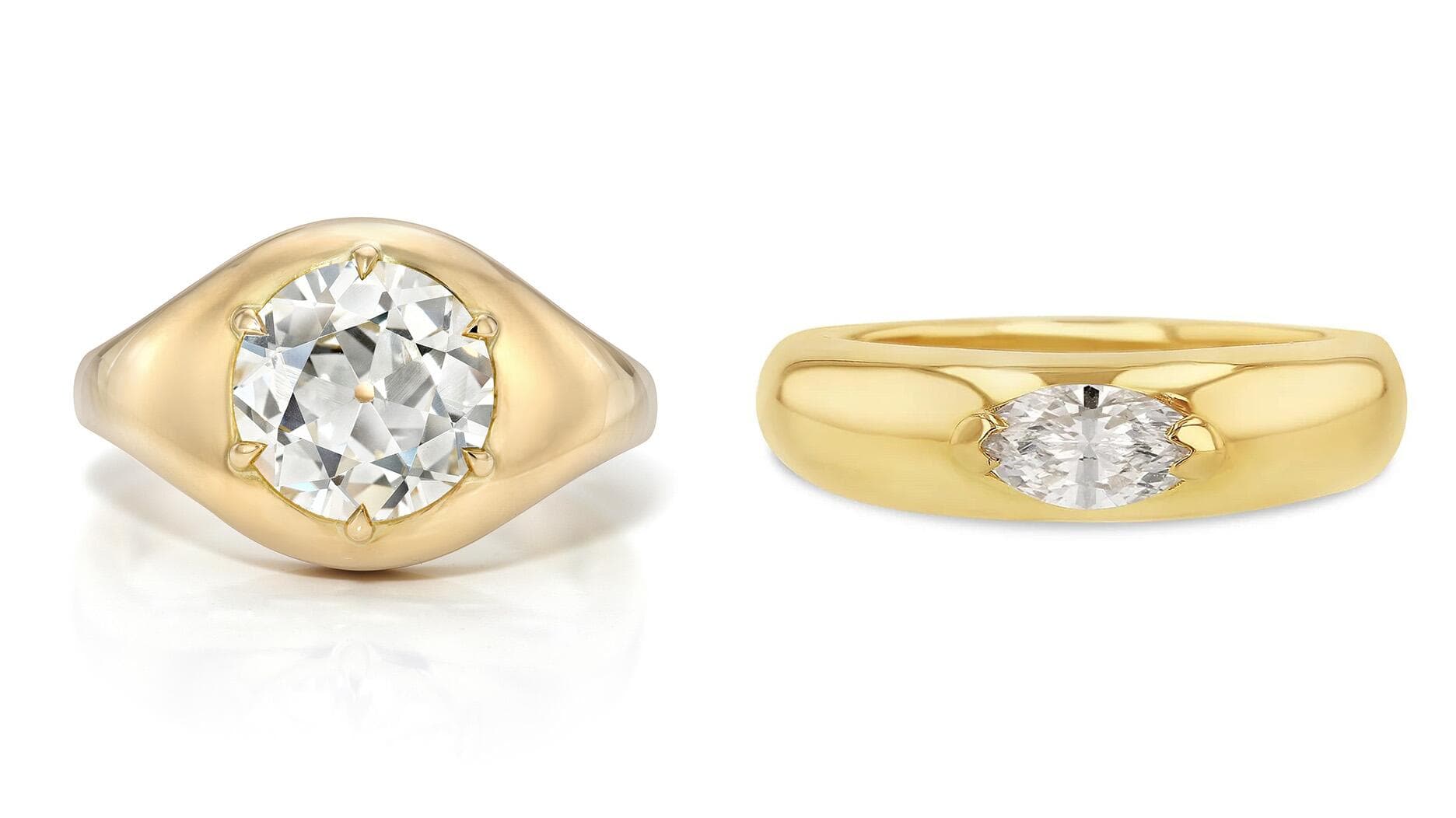 Bold engagement rings push couples toward customized wedding bands