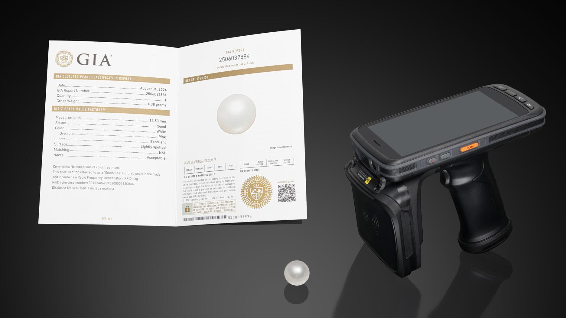 GIA Adds RFID Traceability Numbers to Cultured Pearl Classification Reports