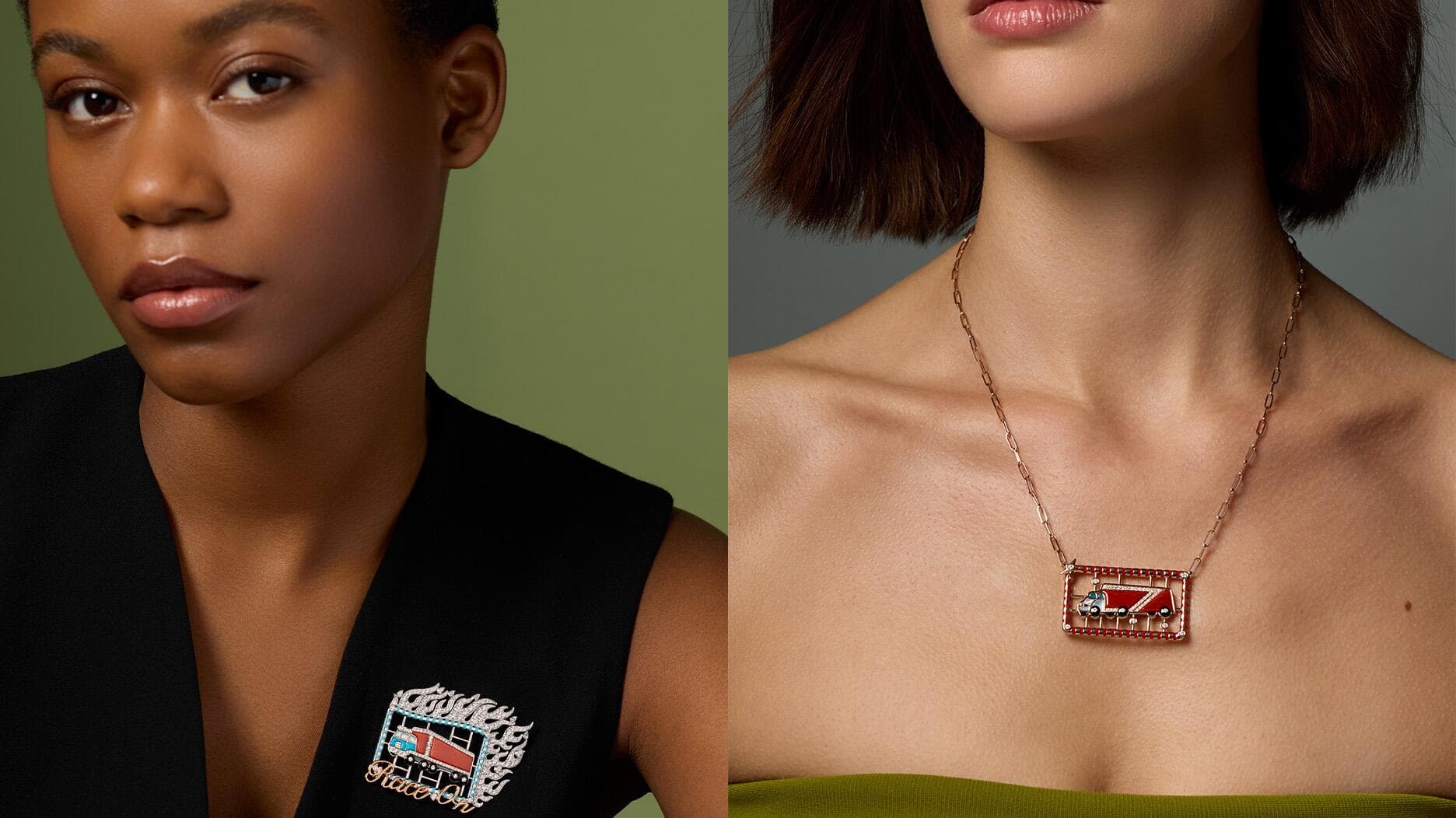 Francesca Villa turns vintage truck pins into gold jewelry