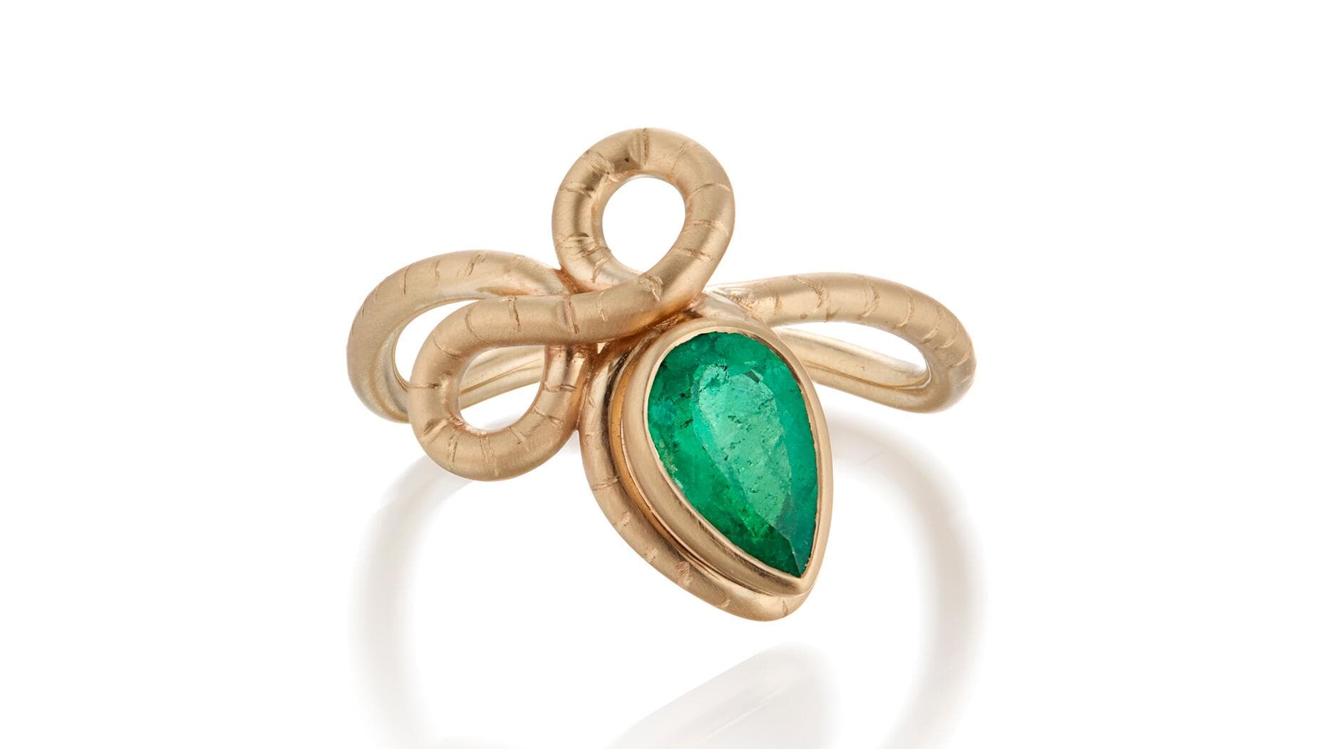 Angely Martinez’s birthstone rings spotlight emerald, peridot, moonstone and amethyst