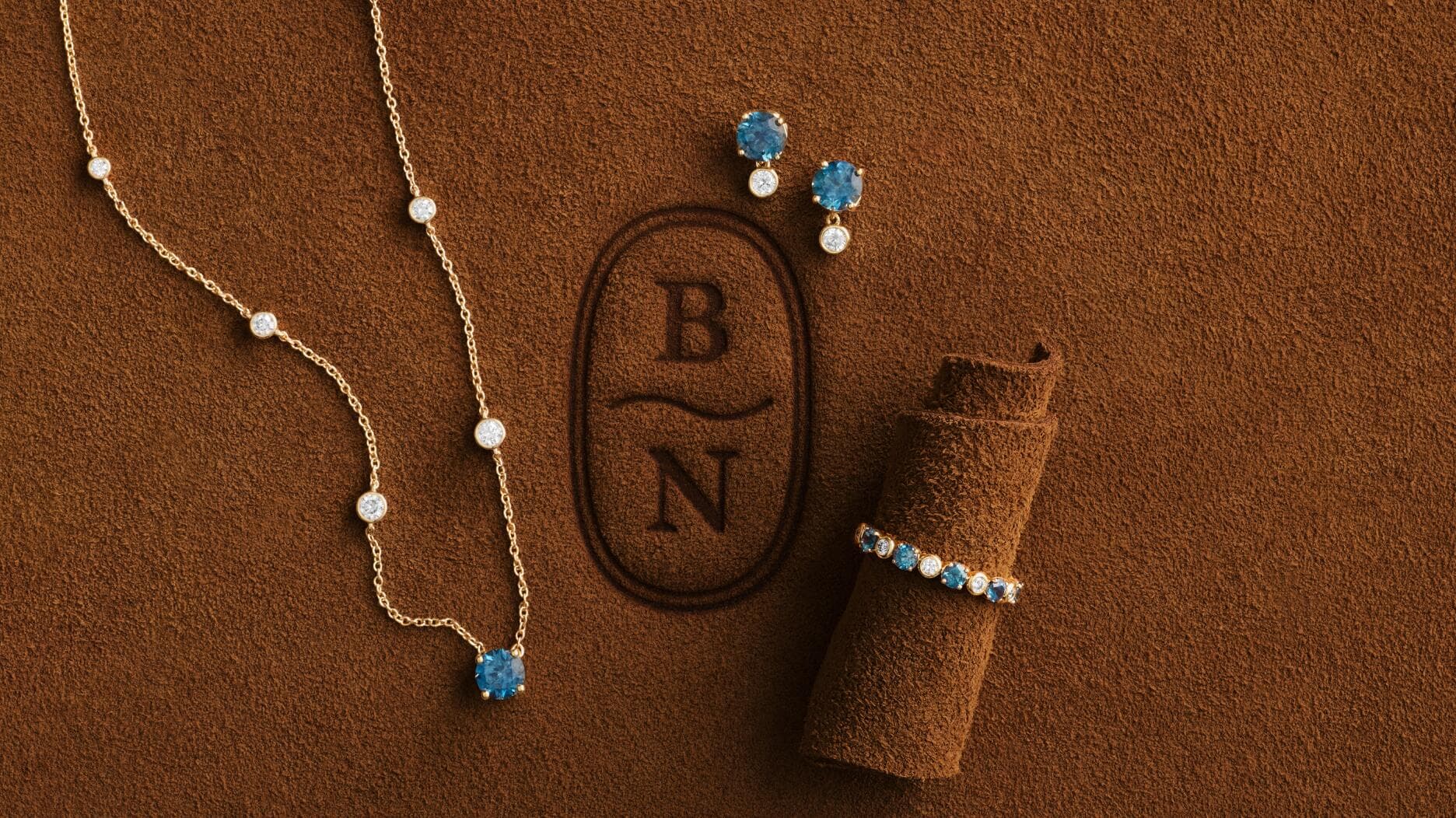 Blue Nile’s Montana sapphire capsule adds layered necklace styling
