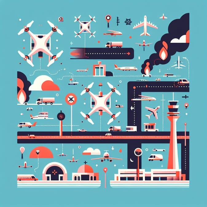 Drone Fire Debris Shuts Dubai Airport, Causing Mass Flight Diversions