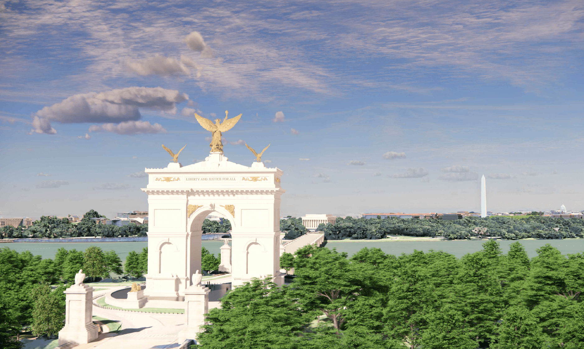 Democrats warn Trump arch project at Arlington needs Congress approval