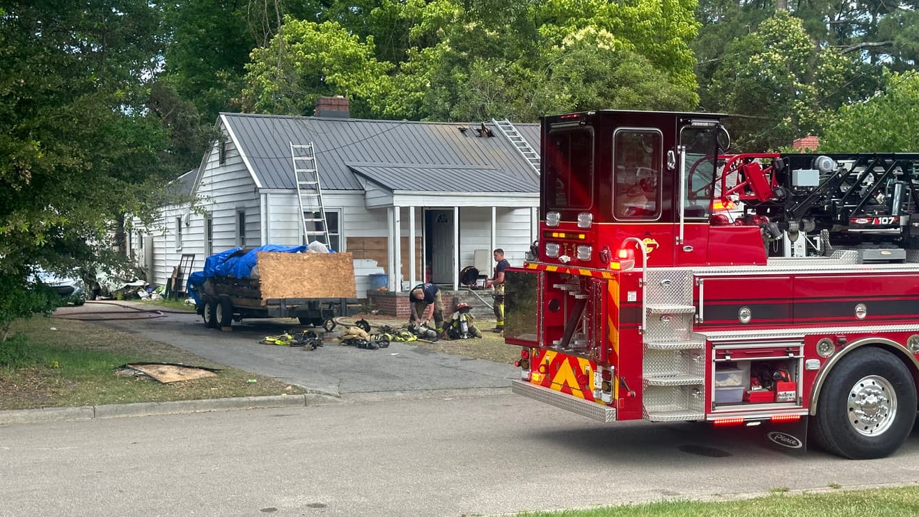 Vacant Greenville home destroyed in Monday night fire