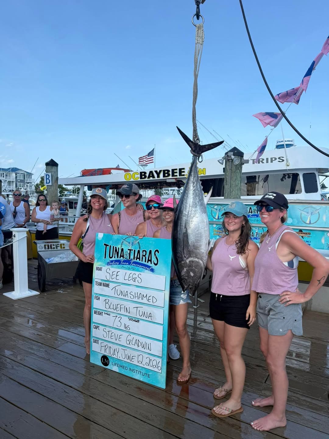 Ocean City women’s tuna tournament wraps with tight leaderboard, strong turnout