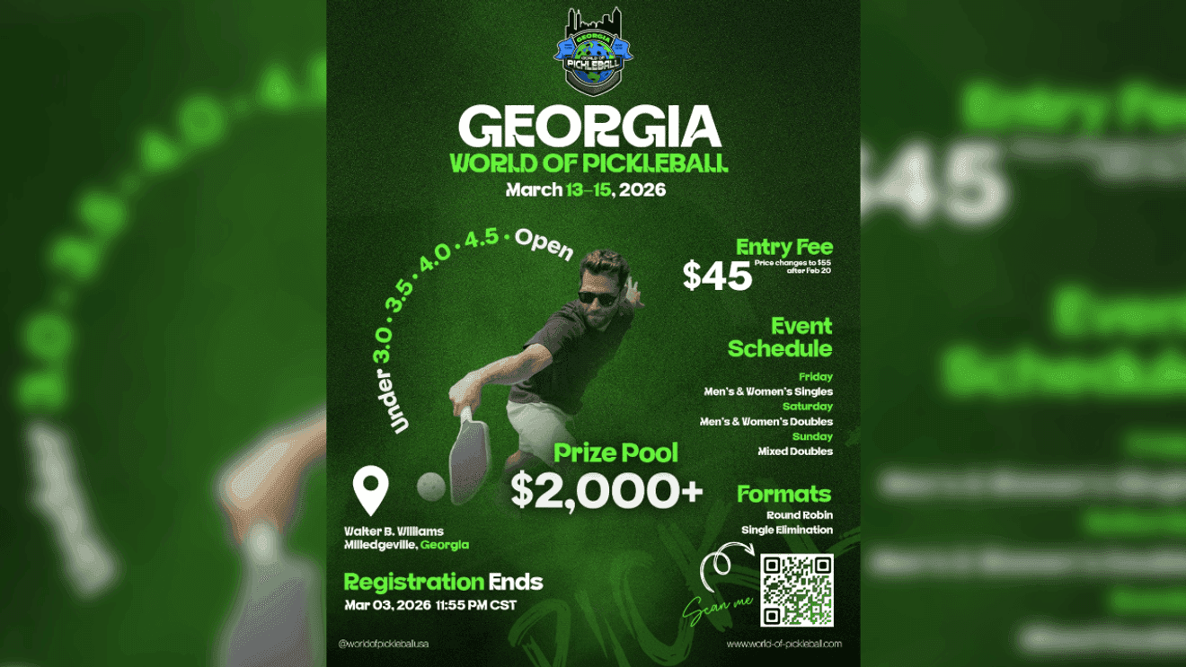 World of Pickleball Stop in Milledgeville Canceled Despite New Courts