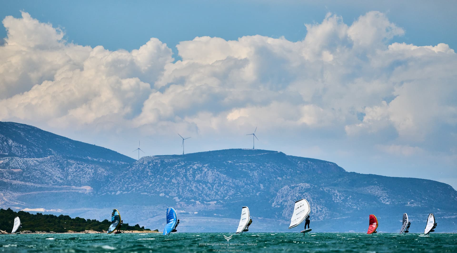 Urla foil racers clash over schedule as wind and rain test fleet
