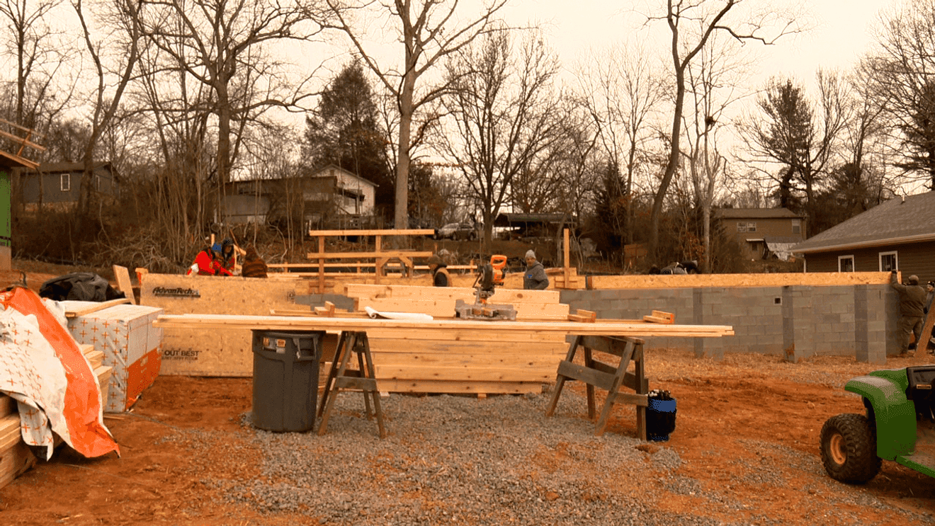 Elected officials join Asheville Area Habitat build to spotlight affordable housing needs