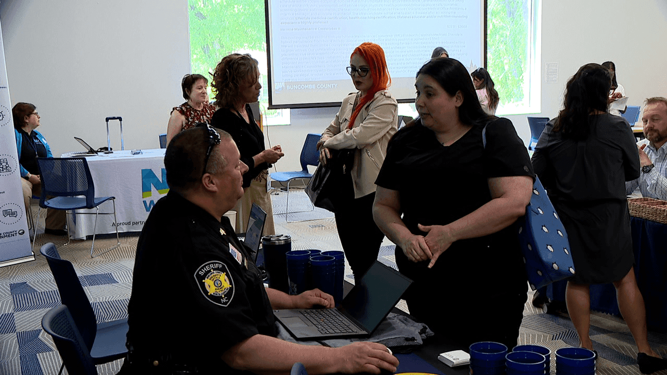 Buncombe County career fair draws 100-plus job seekers, fills vacancies