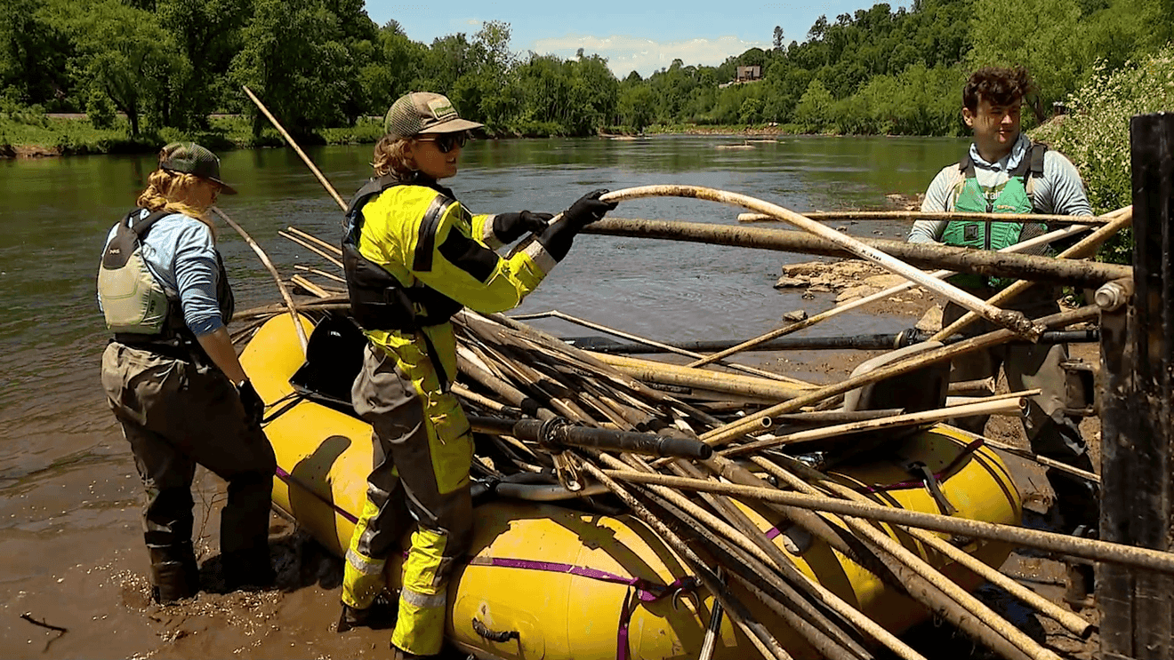 Residents press IPEX to clean PVC pollution from French Broad River