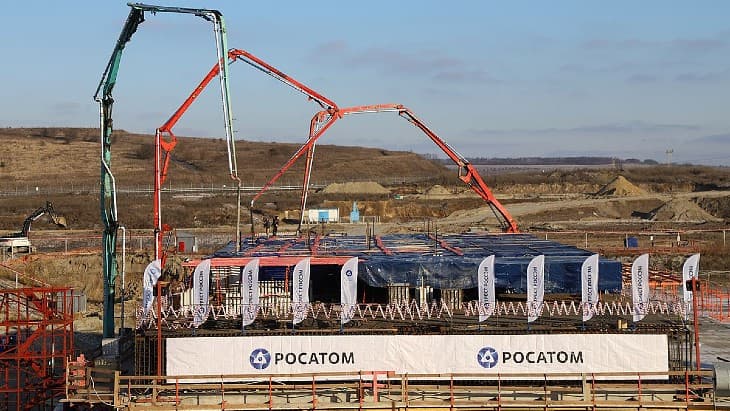 Rosatom finishes Kursk II Unit 3 foundation slab ahead of schedule