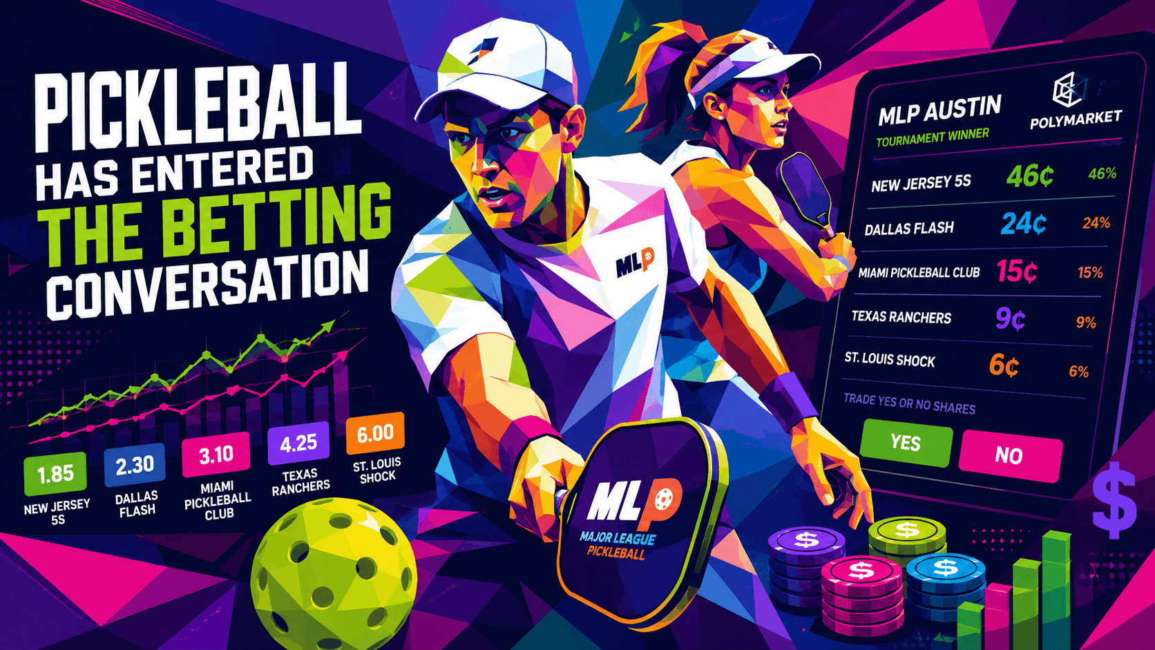 PolyMarket enters pickleball as MLP Austin pricing sparks debate