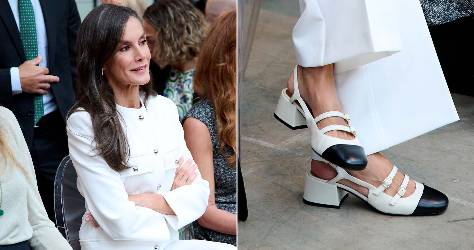 Queen Letizia’s repeat low heels define polished old-money dressing