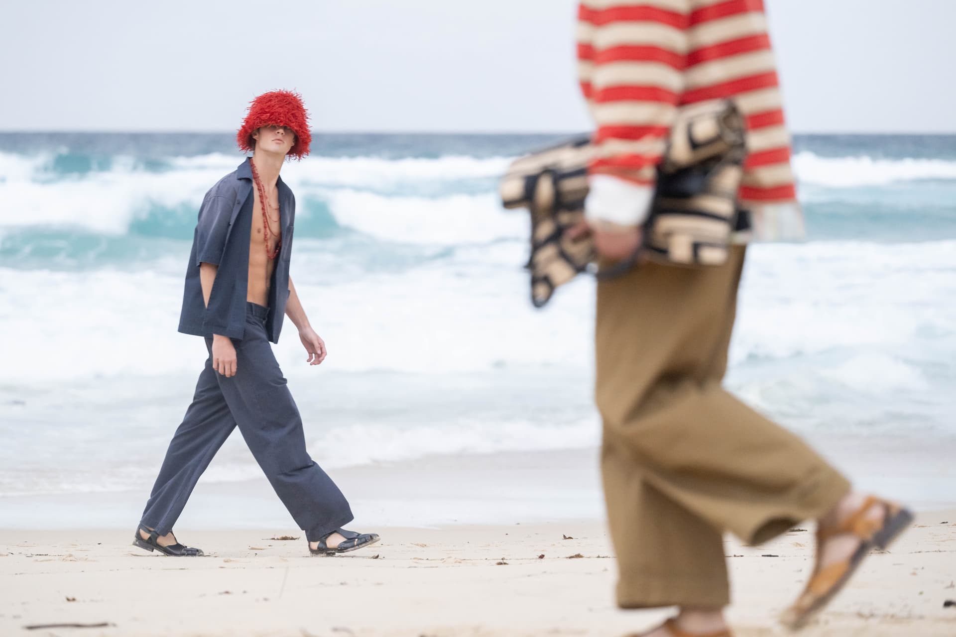 Sydney swimmer steals the spotlight at Australian Fashion Week runway