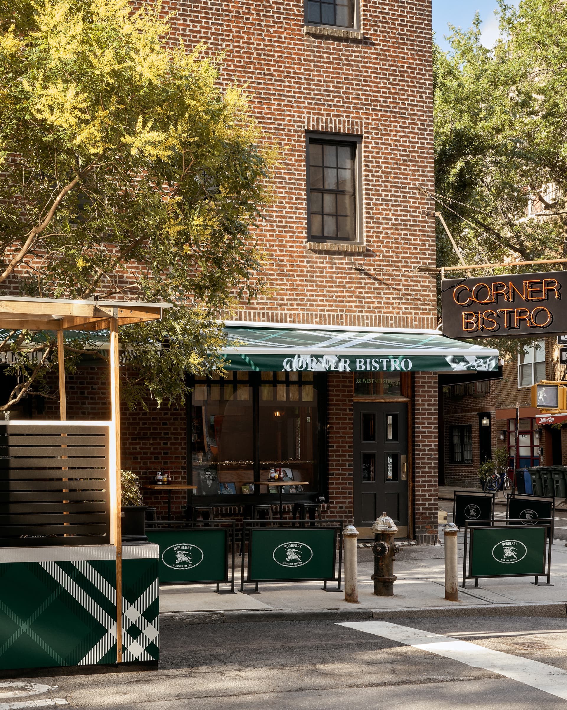 Burberry turns Corner Bistro into a World Cup pop-up in West Village