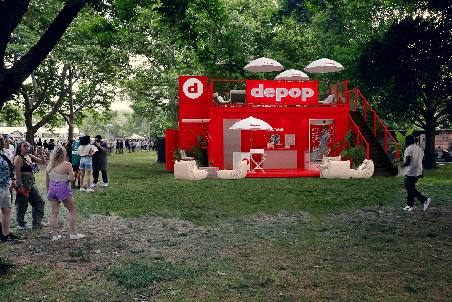 Depop brings AI try-ons and resale lounge to Governors Ball