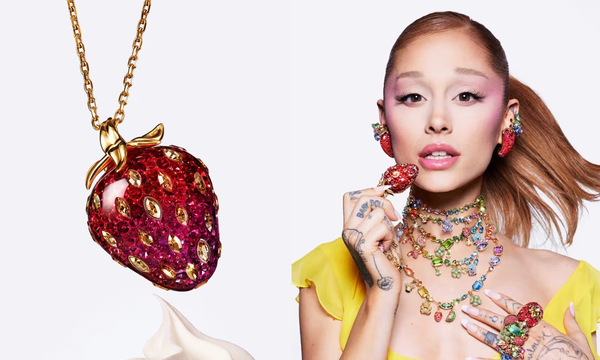Swarovski launches fruit and insect-themed Summertime capsule with Ariana Grande