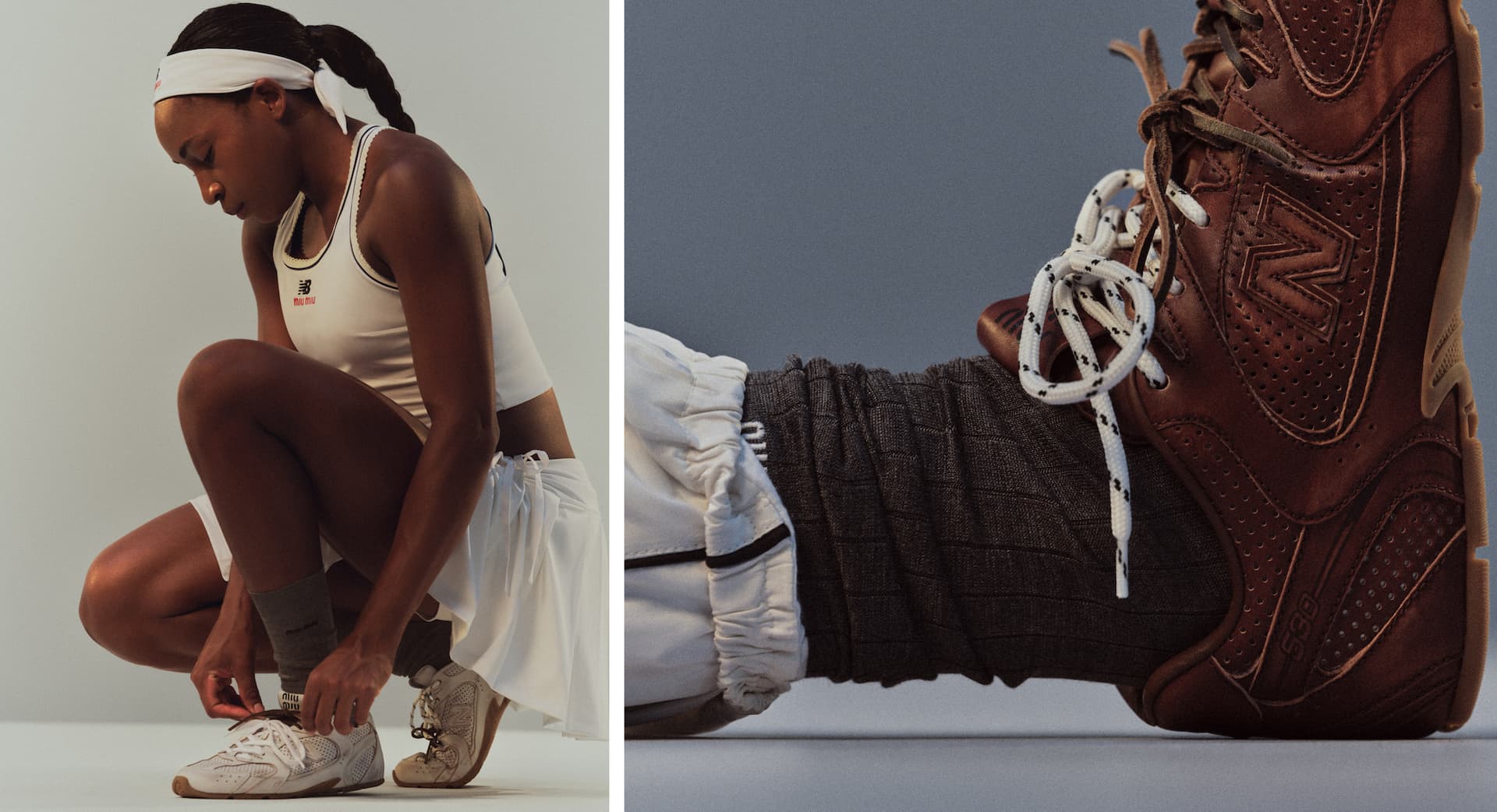 Coco Gauff launches Wimbledon-ready Miu Miu and New Balance capsule