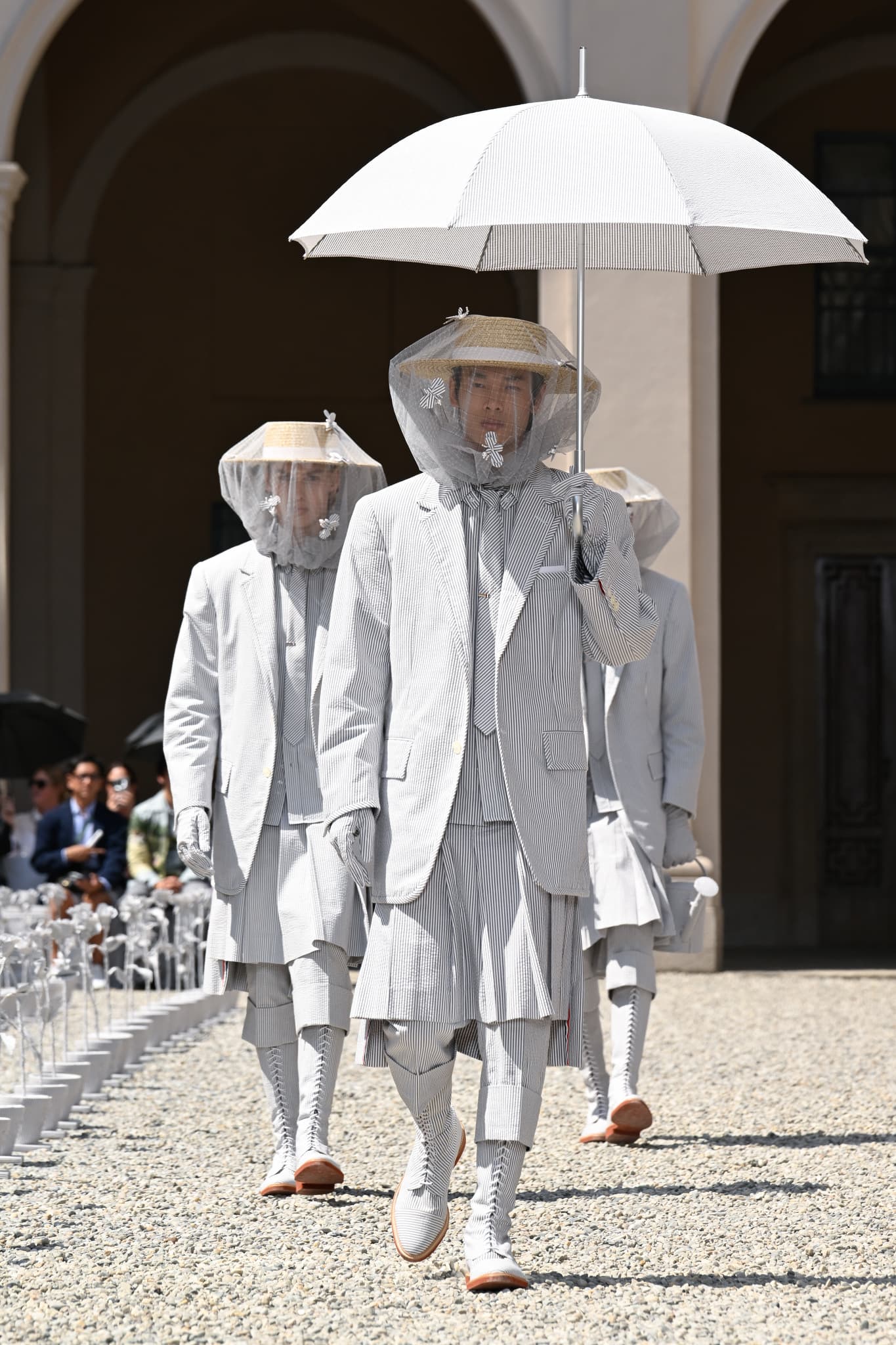 Thom Browne brings garden-inspired tailoring to Milan debut