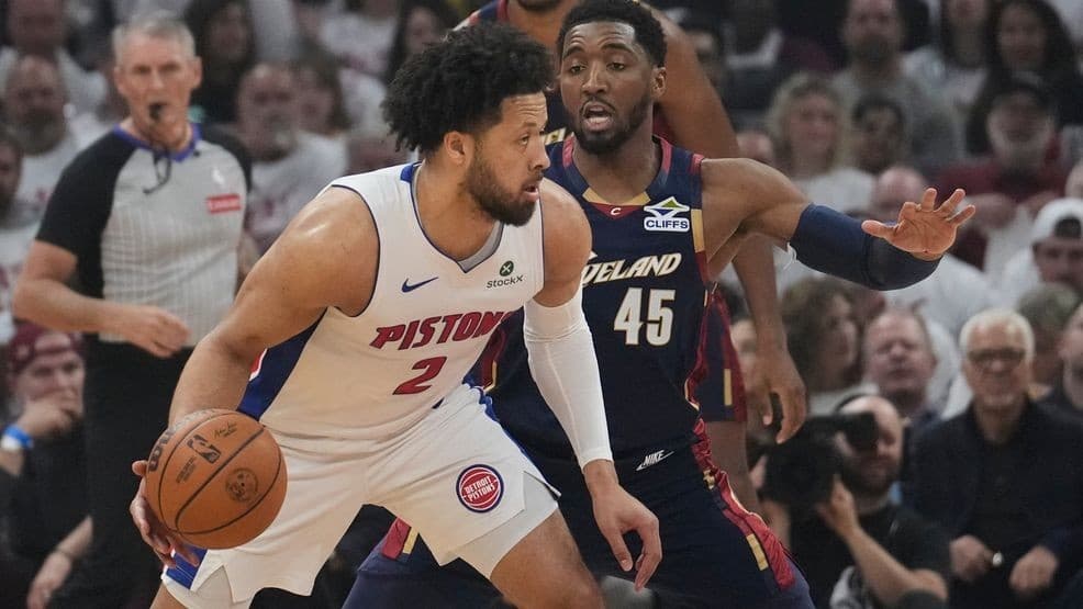 Mitchell scores 35, Cavaliers beat Pistons to cut series deficit to 2-1