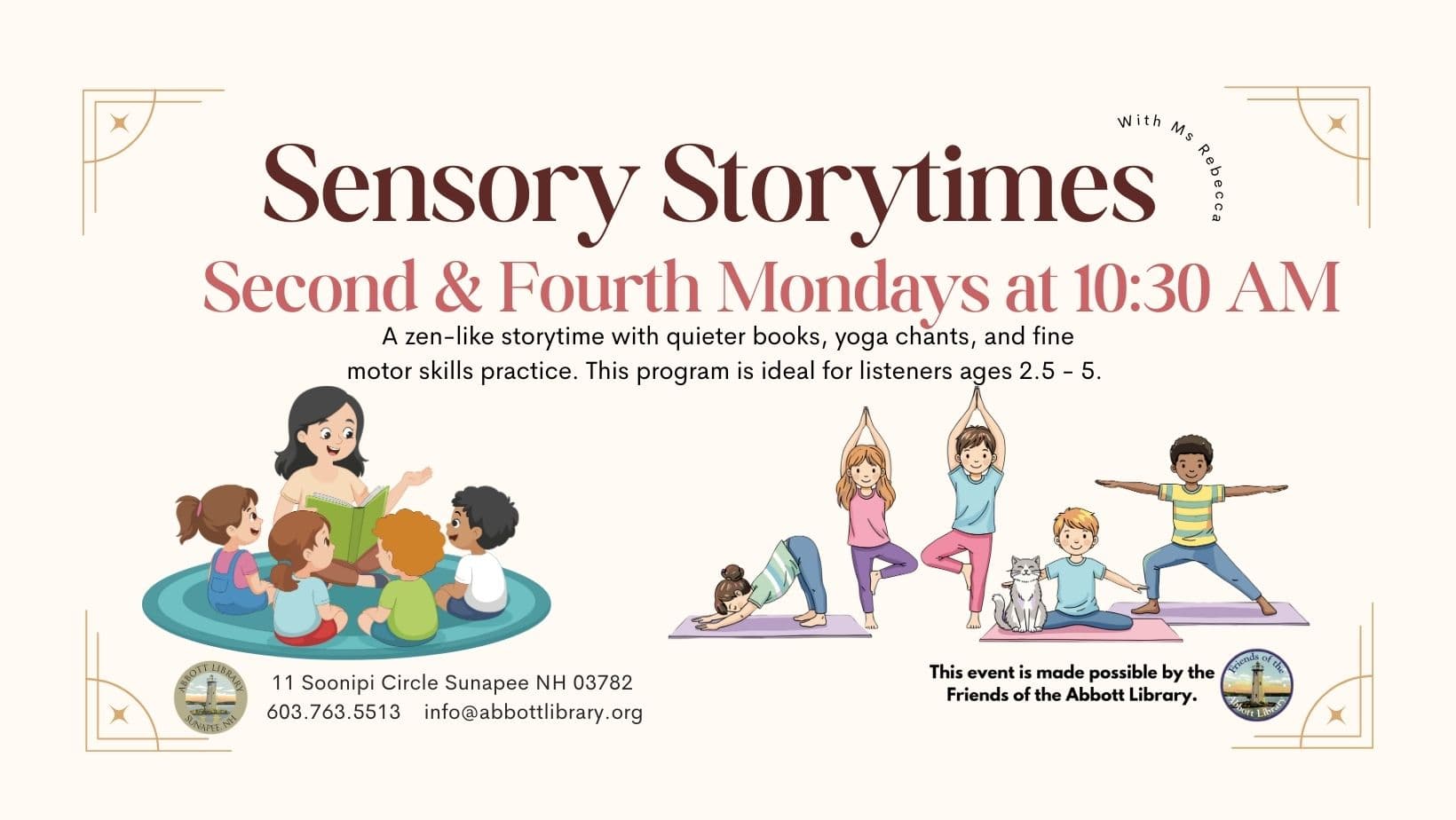 Abbott Library highlights weekly community programs for May 18, 2026