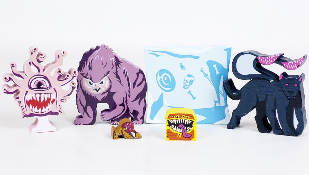 WizKids’ Dungeons & Dragons Gamelings swap minis for wooden tokens