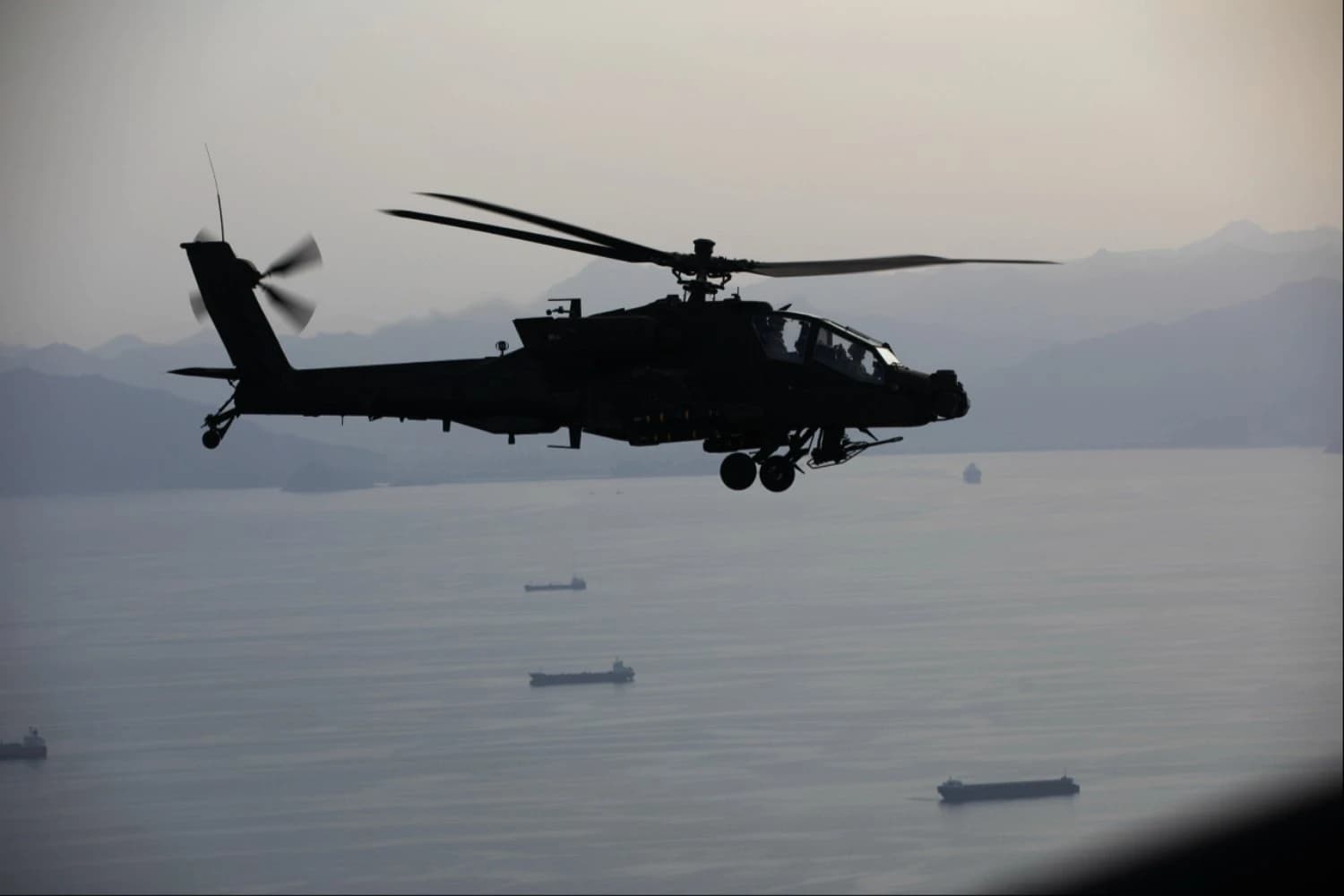 Apache crash near Strait of Hormuz under investigation after sea drone rescue