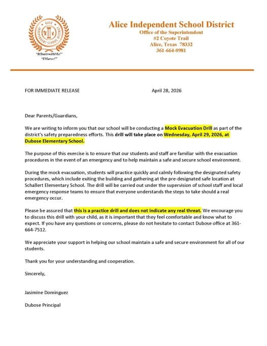 Dubose Elementary plans safety drill to prepare young students