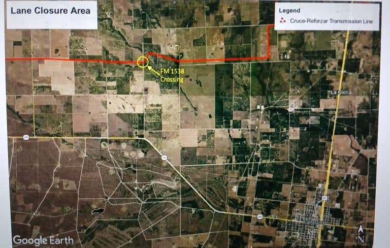 Intermittent traffic stops expected on FM 1538 for AEP line work