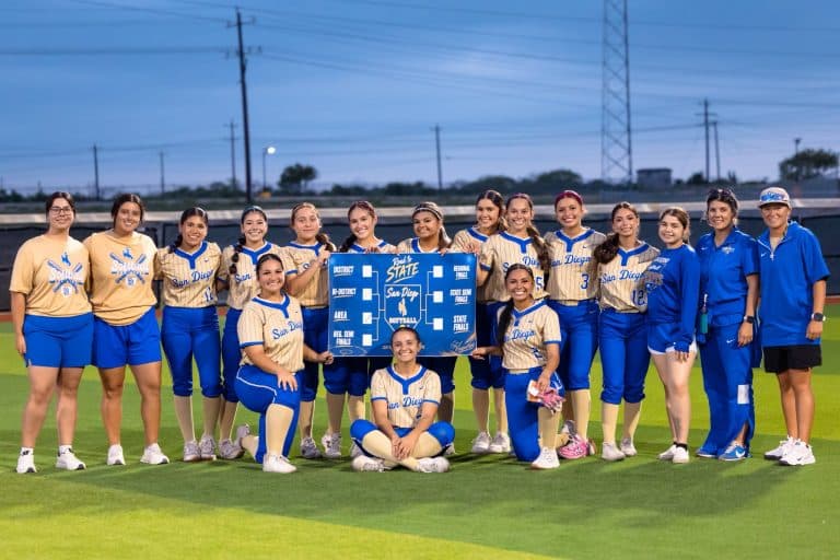San Diego Lady Vaqueros blank Hebbronville twice in playoff softball