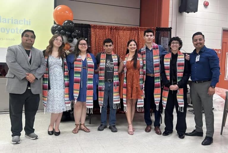 Alice High Mariachi Coyote seniors honored with serape stoles, cords