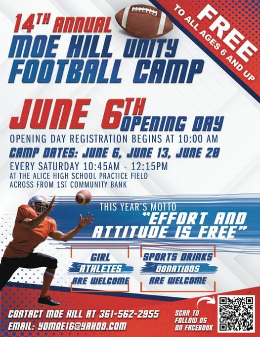 Moe Hill unity football camp returns to Alice for summer learning