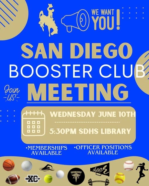 San Diego booster club asks community to support Vaquero athletics