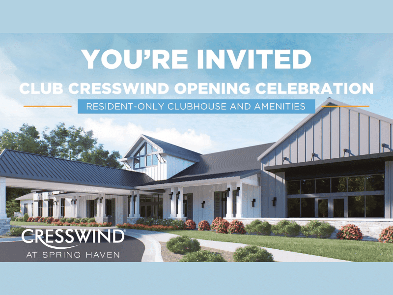 Cresswind at Spring Haven opens clubhouse with pickleball and resort amenities